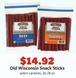 Fareway Old Wisconsin Snack Sticks offer