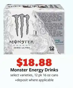 Fareway Monster Energy Drinks offer