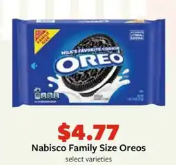 Fareway Nabisco Family Size Oreos offer