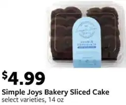 Fareway Simple Joys Bakery Sliced Cake offer