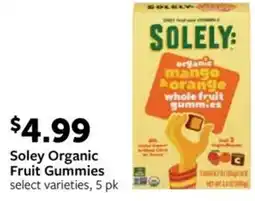 Fareway Soley Organic Fruit Gummies offer