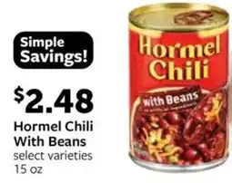 Fareway Hormel Chili With Beans offer