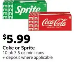 Fareway Coke or Sprite offer