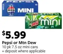 Fareway Pepsi or Mtn Dew offer