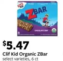 Fareway Clif Kid Organic ZBar offer