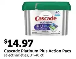 Fareway Cascade Platinum Plus Action Pacs offer