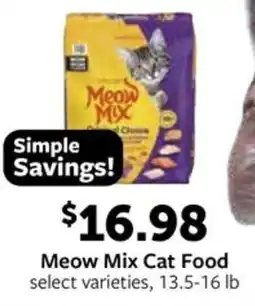 Fareway Meow Mix Cat Food offer