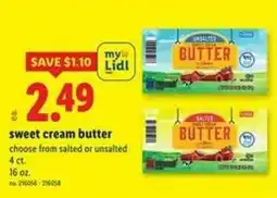 Lidl sweet cream butter offer
