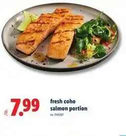 Lidl fresh coho salmon portion offer