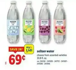 Lidl Seltzer water offer