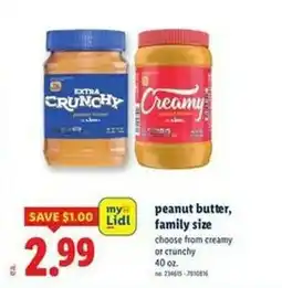 Lidl Peanut butter, family size offer