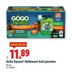 Lidl GoGo Squeez Halloween fruit pouches offer