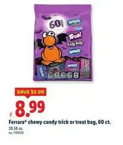 Lidl Ferrara chewy candy trick or treat bag offer
