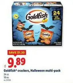 Lidl Goldfish crackers, Halloween multi-pack offer