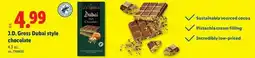 Lidl J.D. Gross Dubai style chocolate offer