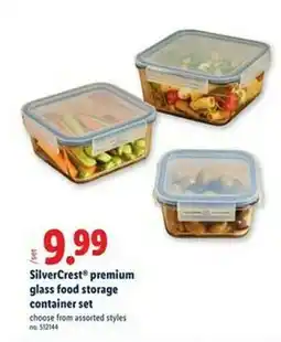 Lidl SilverCrest premium glass food storage container set offer
