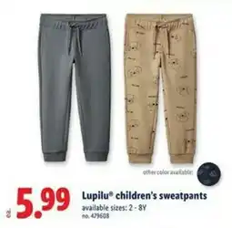 Lidl Lupilu children's sweatpants offer