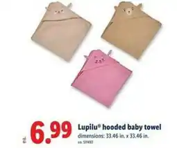 Lidl Lupilu hooded baby towel offer