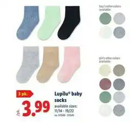 Lidl Lupilu baby socks offer