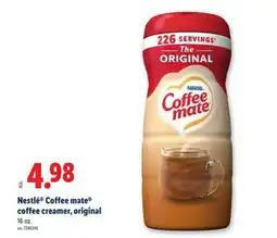 Lidl Nestlé Coffee mate coffee creamer, original offer