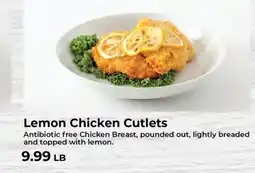 Sunset Foods Lemon Chicken Cutlets offer