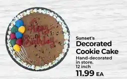 Sunset Foods Sunset's Decorated Cookie Cake offer