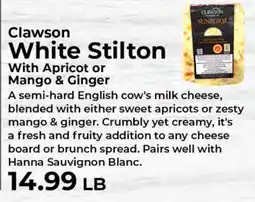 Sunset Foods White Stilton offer
