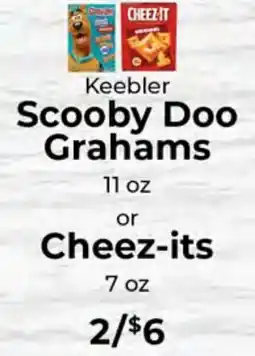 Sunset Foods Scooby Doo Grahams or Cheez-its offer