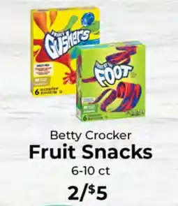 Sunset Foods Betty Crocker Fruit Snacks offer