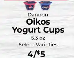 Sunset Foods Oikos Yogurt Cups offer