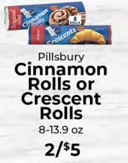 Sunset Foods Pillsbury Cinnamon Rolls or Crescent Rolls offer