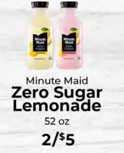 Sunset Foods Minute Maid Zero Sugar Lemonade offer