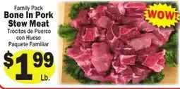Sellers Bros Bone In Pork Stew Meat offer