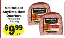 Sellers Bros Smithfield Anytime Ham Quarters offer