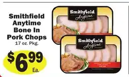 Sellers Bros Smithfield Anytime Bone In Pork Chops offer