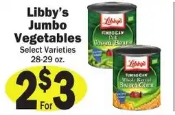 Sellers Bros Libby's Jumbo Vegetables offer