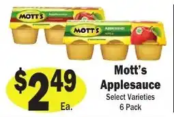 Sellers Bros Mott's Applesauce offer