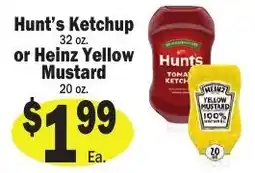 Sellers Bros Hunt's Ketchup or Heinz Yellow Mustard offer