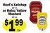 Sellers Bros Hunt's Ketchup or Heinz Yellow Mustard offer