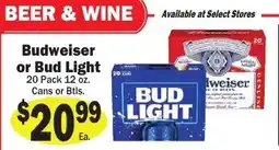 Sellers Bros Budweiser or Bud Light offer