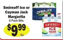 Sellers Bros Smirnoff Ice or Cayman Jack Margarita offer