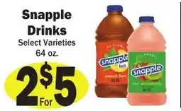Sellers Bros Snapple Drinks offer
