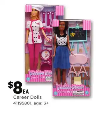 Dollar General Career Dolls offer