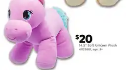 Dollar General 14.5'' Soft Unicorn Plush offer