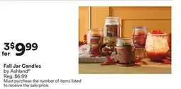 Michaels Fall Jar candles by Ashland offer
