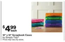 Michaels 12 x 12 Scrapbook cases by Simply Tidy offer