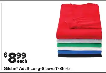 Michaels Gildan Adult Long-Sleeve T-Shirts offer