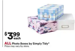 Michaels ALL Photo Boxes by Simply Tidy offer
