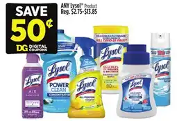 Dollar General ANY Lysol Product offer