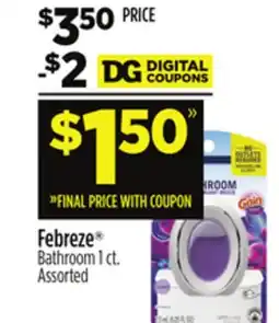 Dollar General Febreze Bathroom offer